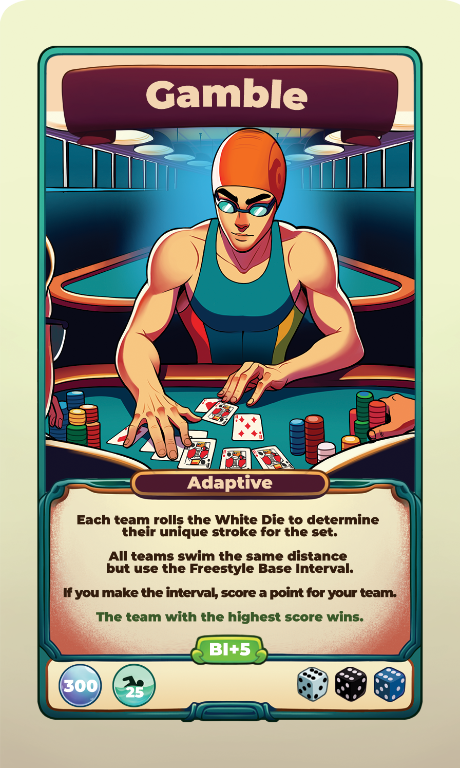 Gamble challenge card